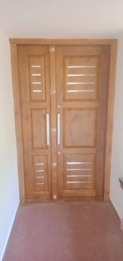 #Front door  with Teak wood...