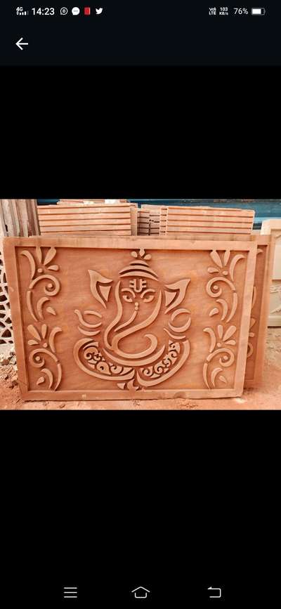 CNC cutting, engraving and carving on Sand stone