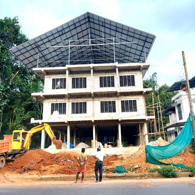 75% completed 🏢 #commercial_building #commercialbulding #appartment #vakayar #konni