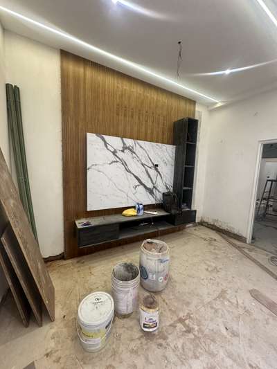 A tv unite work almost done 
Design by @sazid Mirza  #modularTvunits #InteriorDesigner