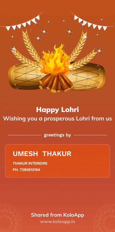 Thakur Interiors wishes you all a very happy lohri.  
 #furnituremaker #furnituremakeover