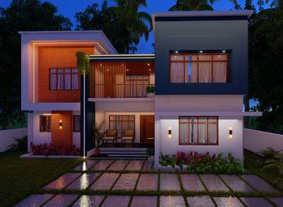 con temporary home designing  #ElevationHome  #modernhome  #koloviral