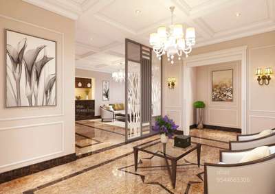 #hallway #Entrance #moldings #partitiondesign #FalseCeiling_llighting_flooring