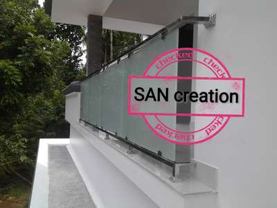 #GlassHandRailStaircase  #StainlessSteelBalconyRailing