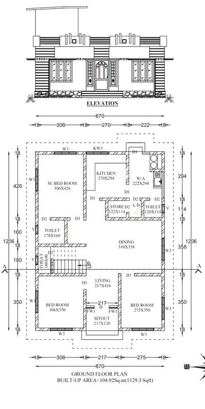 #1120sqftHouse  #2DPlans