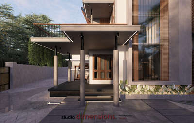"The Tranquil House"  

A Tropical House in Kothamangalam. 
Area: 3400sqft  

Nestled in the lush greenery of Kothamangalam, Kerala, a tropical house emerges as a sanctuary where privacy and nature blend into one harmonious experience. Designed with deep respect for the land and climate, the house reflects the essence of tropical living-open to the rhythms of sun and wind, yet sheltered enough to provide comfort and intimacy. The house is carefully oriented to capture the maximum sunlight throughout the day. Wide openings, skylights, and strategically placed courtyards allow daylight to filter deep into the interiors, reducing dependence on artificial lighting. The soft golden glow that travels across the rooms not only illuminates but also enlivens the spaces, making them dynamic and ever-changing as the sun moves across the sky. #architecturedesign #Architect #architectsinkothamangalam #KeralaStyleHouse #kothamangalam #tropicaldesign #renderingservices  #muvattupuzha #adimali