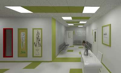 This is a hospital 3d interior design plan create by 3D software. Hospital location is gurugram  #Revit2020