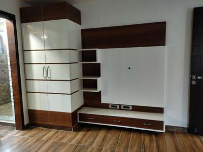 LCD panel  #antilinterior  #KitchenIdeas  #LargeKitchen   #woodenLCDPenl  #modularwardrobe