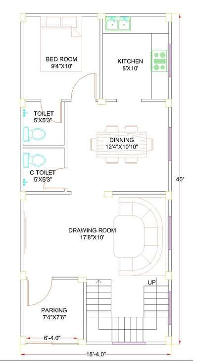 #groundfloorplan west facing