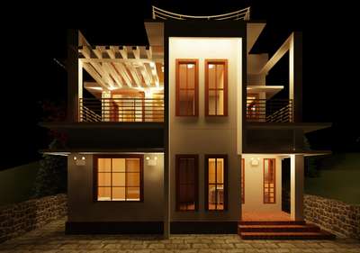 night exterior 3d