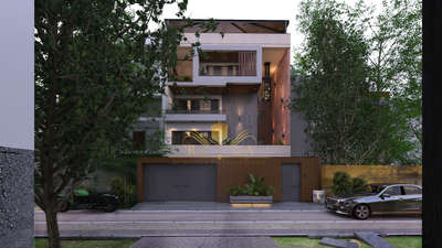 #frontElevation #exteriordesigns #exterior3D #HouseDesigns #3d_rendering #Renders