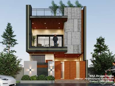 Upcoming 1000Sqft villa construction.
Designed and development by M&L Design Studio
.
.
.
.
  #frontElevation #HouseConstruction #archutecture #20x50houseelevation #20ftfrontelevation  #indorearchitects #spaceplanning #homeinteriordesign  #HouseDesigns #homeconstruction