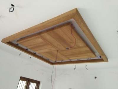 Gypsum ceiling & Play wood with Vineer finish