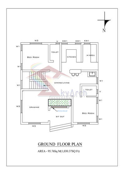 plan below 1100 sq ft..