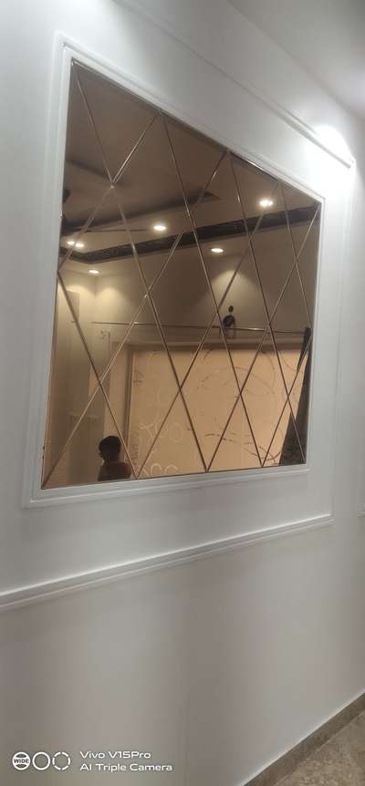 glass Beveled mirror  #glasswork
