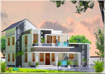 3/ sqft.   #homedesign2022  #keralahomedesignz  #contemporary  #manzil builders. for more inquiry 9747848464
