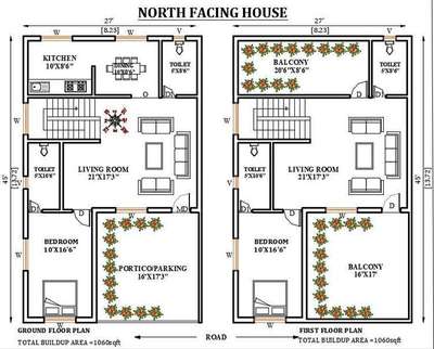 1rs/sqft me Modern Planning karvaye  #2d #2dplanning #floorplan
