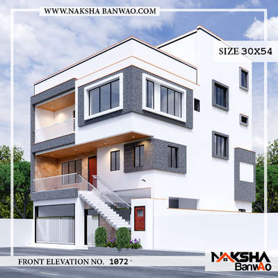 Running project #delhi  ,New delhi
Elevation Design 30x54
#naksha #nakshabanwao #houseplanning #homeexterior #exteriordesign #architecture #indianarchitecture
#architects #bestarchitecture #homedesign #houseplan #homedecoration #homeremodling  #delhi #decorationidea #delhiarchitect

For more info: 9549494050
Www.nakshabanwao.com