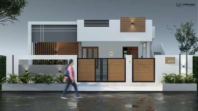 Proposed exterior design for a 1490 sqft residence located at Coimbatore city.
.
 #exteriors  #Coimbatore  #3delivation  #3delevation🏠  #1500sqftHouse  #budgethomes