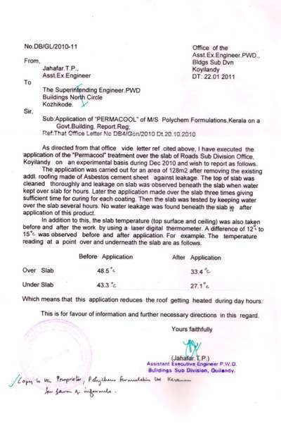 #Heat Resistance Coating
This product will help to reduce the temprature 10 to 15 Degree Celsius. So this can help to reduce the power / electricity consumption and reduce your electric bill.

See some testimonials from our valued custmers, which stating their experience after application.