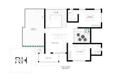 2300sqft. First Floor Plan