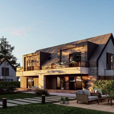 Bungalow Exterior design on lumion render. 
City- Dubai.