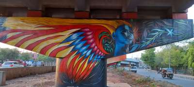 #artisticwork  #arts  #artwork  #bhopal_the_city_of_lakes  #wall_art  #graffiti