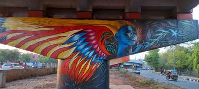 #artisticwork  #arts  #artwork  #bhopal_the_city_of_lakes  #wall_art  #graffiti