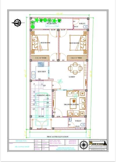 #architecturedesigns  #Architectural&Interior  #architectindiabuildings  #2BHKHouse  #2DPlans  #3DPlans