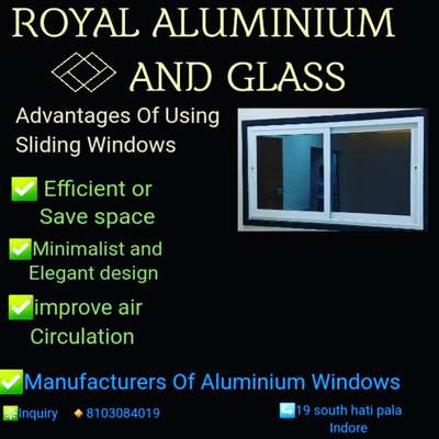 manufacturer of Aluminium Sliding windows Eco-friendly Budget range expensive range 
all types of Aluminium and glass work Give me a your site and I promise I will do very good work  #koloapp