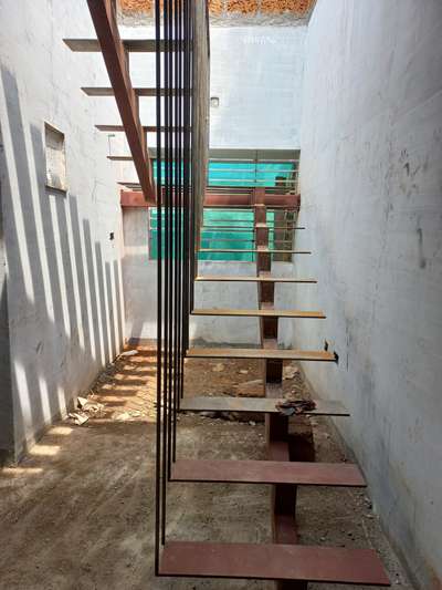 Ms stair.. steelstair work progress...  #mssteelfabrications  #StaircaseDecors #StaircaseDesigns
9567863762