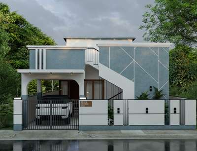 SK villa. Elevation Design and Render option 1
