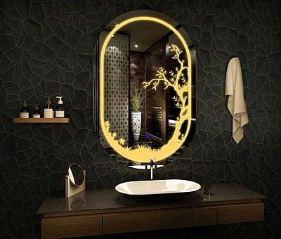 LED Illuminated Vanity Mirror with Touch Sensor, Wall Mounted Mirror for Bathroom,  #Bedroom & Makeup Room ( Yellow Light, Framed )
 #GlassMirror  #mirrorwork  #wall_mirror_design  #mirrorwallpaneling  #mirroronthewall  #mirrorlight  #LED_Mirror  #mirrors  #GlassDoors  #glassfilmservice  #Toughened_Glass  #glassdesign