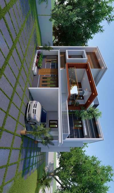 3d elevation #ContemporaryHouse  #colonialvilladesign  #TraditionalHouse  #InteriorDesigner  #Vastuconsultant  #HomeAutomation