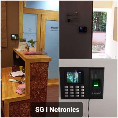 Punching machine for offices- biometric device installed for business owners.