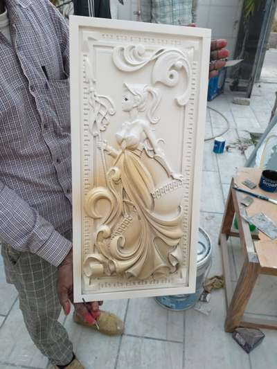 3D Carving In Hdhmr Sheet 
 #cncwoodcarving