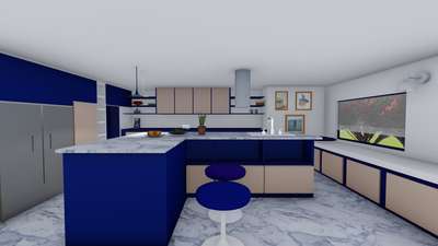 #ModularKitchen #3DWallPaper