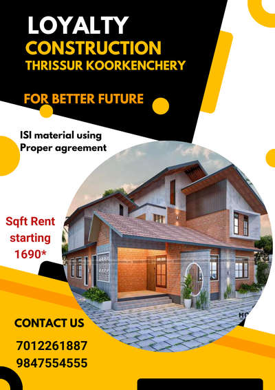 Loyalty construction & Renovation Thrissur koorkenchery
call 7012261887