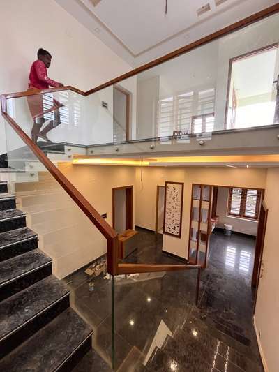 #glass handrail  #glass partition  #balcony  #