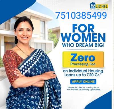 Women, your dream home is waiting! 0 processing fees on housing loans up to 20 Cr. . Offer ends 31st March, 2025.