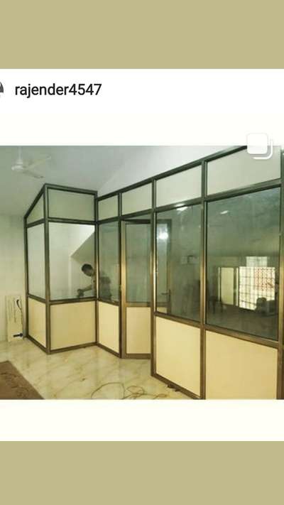 All kinds of Aluminium doors windows office partition and glass shower