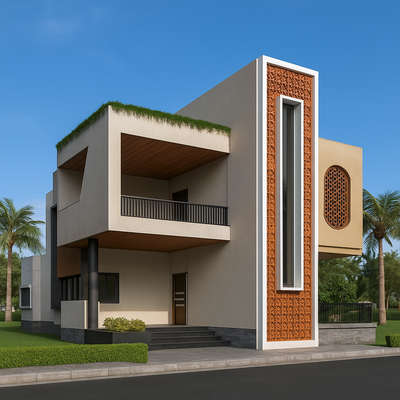 elevation for 35' front residence.
.
.
.
#residence3d #Residencedesign