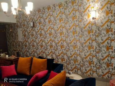 wallpaper work done in Noida sector 121 any query kindly WhatsApp number 9268110977 #WallDesigns #LivingRoomWallPaper #wallpapar #officewallpaper