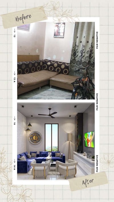 some before after for you my fam ♥ 

.
.
.
#beforeandafter #hometransformation #HouseRenovation #SmallBudgetRenovation #thespacestylists #nityainteriors #InteriorDesigner #interiors
