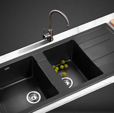 DOUBLE BOWL KITCJEN SINK  #KitchenIdeas  #ModularKitchen  #doubleSink  #sinkdesign  #sink  #sinkmixers