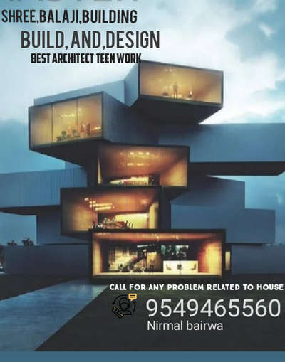 Cm Balaji building construction work and Architect
भवन निर्माण एवं घर के नक्शे
🏢Office address haribhau C120 upaday nager ajmer rajasthan 
📲MOB 9549465560 

1 Architectural drawings
2 Elevation Drawing
3 Structural Drawing
4 Excavation Drawing
5 inter design
6 Electrical Drawing
7 Plumbing Drawing
8 Finishing Drawing