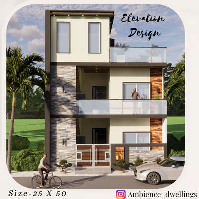 *3D Front Elevation *
3D View Of Front Elevation at just Rs.3000