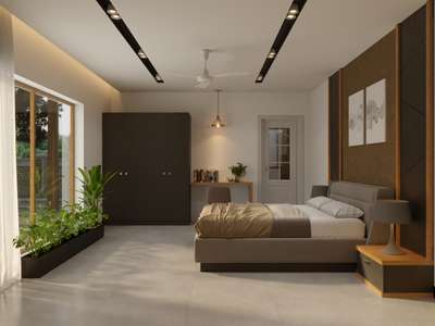 one modern bed room