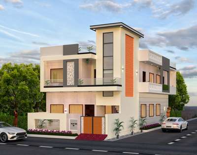 3d elevation Of Project At Jagatpura #Jaipur  #Architect #architecturedesigns  #ElevationHome #ElevationDesign #3drendering #houseplanning #InteriorDesigner #Architectural&Interior  #homedecor #floorplan #home #furniture #realestate #luxury #interior #elevation #exteriordesigns #exteriors #exterior3D #HouseDesigns #HouseConstruction