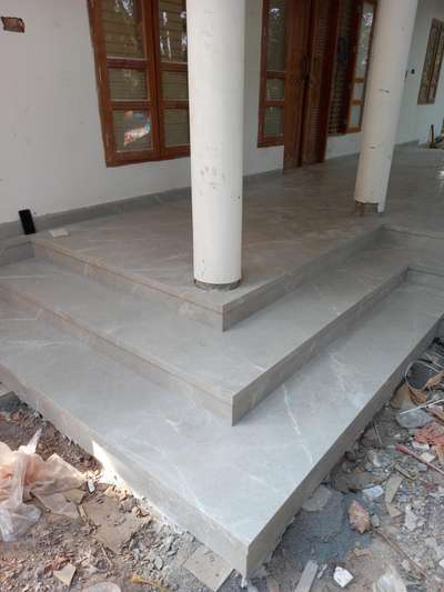 8*4 tile 9mm thickness
floor and steps
steps ഫിക്സ് ചെയ്തത് മാർബിൾ double thickness
അതും same floor tile